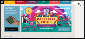 Captura de la web oficial: www.raspberrypi.org
