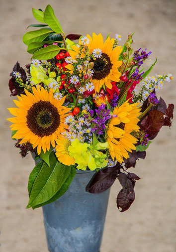 Sommerstrauß im Oktober