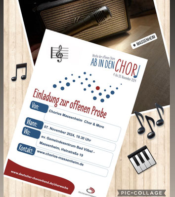 Einladung zur offenen Chorprobe
