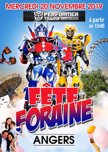 animation robot transformers fete foraine  foire forain