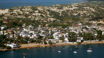 Vista aerea di Lamu