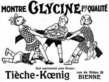 Tieche-König, Inserat von 1926.
