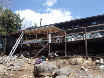 高見石小屋　山小屋カフェ