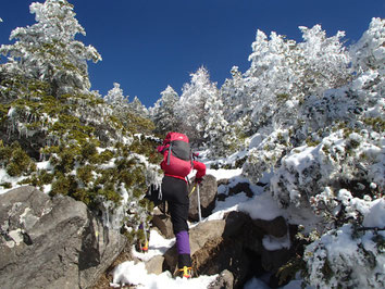 八ヶ岳　西岳　雪山　登山　講習会