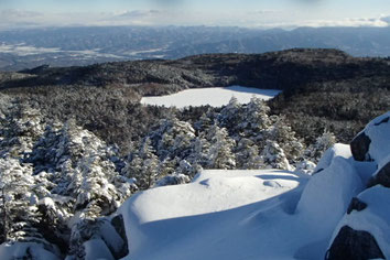 にゅう　高見石　雪山　登山　ガイド　雪上講習　ツアー