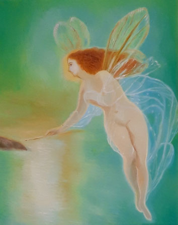 Studie von " Spirit of the Night" (John Atkinson im Jahr von 1879) 24x30cm 