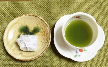 栗きんとんとお抹茶