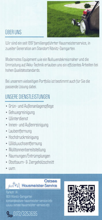 Flyer Aktion Ostsee-Hausmeister-Service