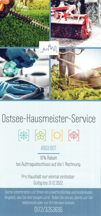 Flyer Aktion Ostsee-Hausmeister-Service