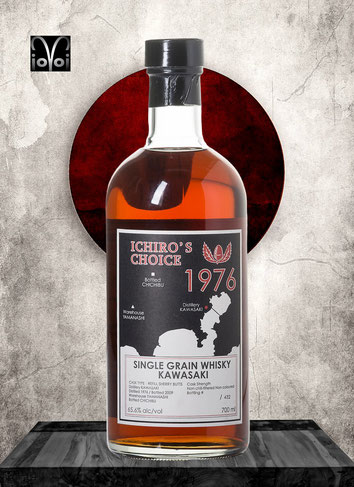 Kawasaki Ichiros Choice - Single Grain Whisky 33 Years - Distilled 1976 - Bottled 2009 - 700 ml -65,6% Vol./Alc. - Only 95 Bottles Worldwide 
