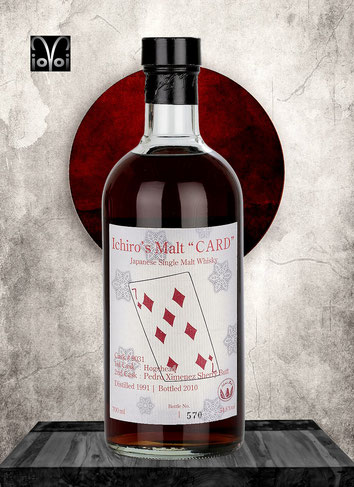 Hanyu Seven Of Diamonds - Cask #9031 - 19 Years Single Malt Whisky - Distilled 1991 - Bottled 2010 - 700 ml - 54,8% Vol./Alc. - Only 570 Bottles