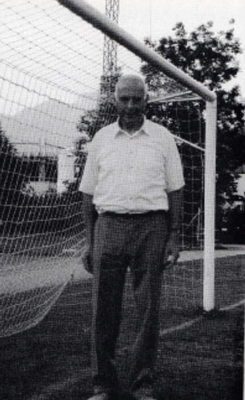 Franz Hauser, unermüdlicher, jahrelanger Förderer des FC Näfels. ( Bild aus Jubiläumsschrift "75 Jahre Fussball Club Näfels,  1996. Seite 26)