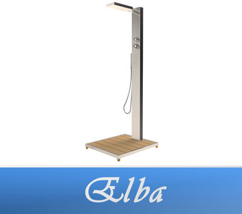 Eichenwald Elba Gartendusche Warm- und Kaltwasser