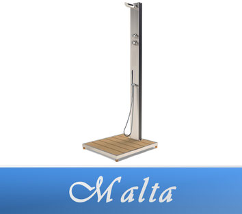 Eichenwald Malta Gartendusche Warm- und Kaltwasser
