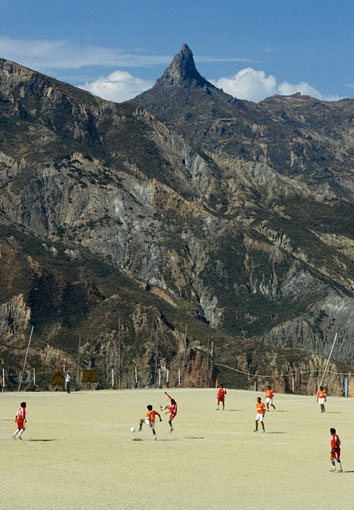 Bolivien, La Paz, Mallasa, Muela del Diabolo, Fussball