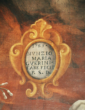 1785 NUNZIO MARIA GUER(R)INI FARE FECIT P.S.D (Pro Sua Devozione)