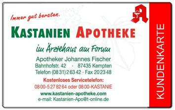 Kundenkarte Kastanien Apotheke