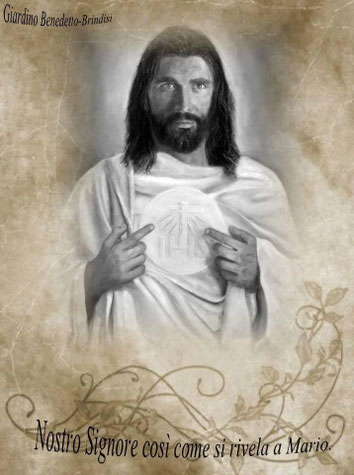 Anmerkungen:  (1)      Inzwischen wurde ihm im August ein Gemälde von Jesus geschenkt. (siehe Foto)