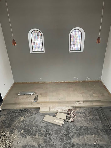 Umbauarbeiten der Kleinen Kapelle zu einem Ferienhaus