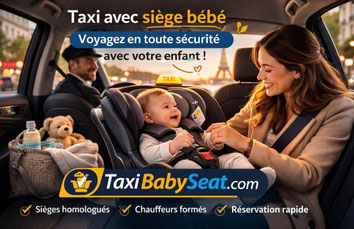 taxi whit car seat Paris
