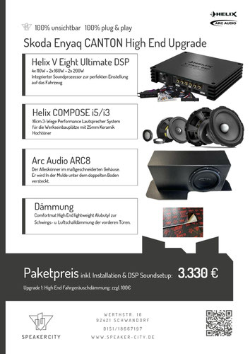VW ID.7 Harman Kardon verbessern, mehr Bass, besserer Klang, Soundsystem verbessern, Subwoofer, DSP Endstufe, Dämmung
