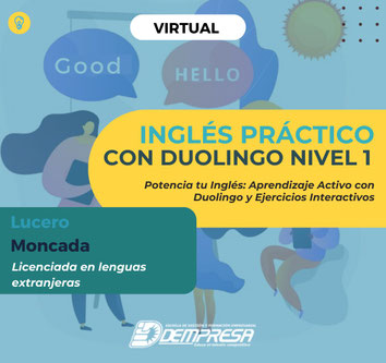 Cursos de Inglés Práctico con Duolingo (nivel 1)