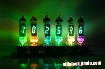 My first tube clock beased on 6 ys9-4 vfd tubes