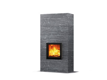 Tulikivi Raita 21 2D Grafia Tunnelhaard speksteenkachel pelletkachel