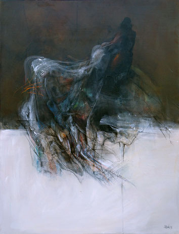 Homme Acrylique sur toile Dim 116cmx89cm