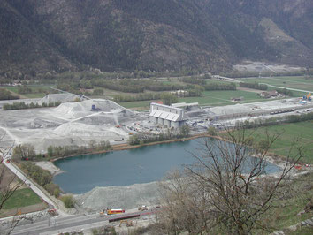 Site de gestion et valorisation du matériel excavé de Raron (Lötschberg)