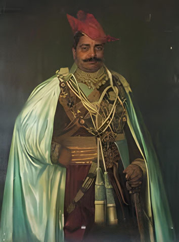 Maharaja Madhavrao Scindia. Image enhanced by A. Zois.