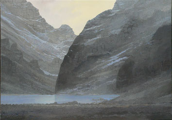 Martin Guido Becker, Gebirgslandschaft, 2007, Öl/Lwd, 50/70 cm