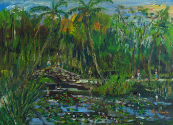 Sunday at McKee, OIL, 9x12, $ 300