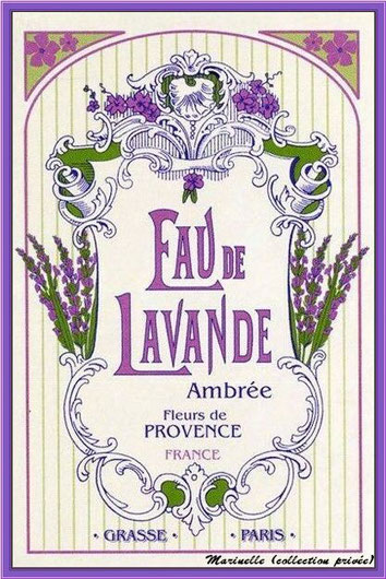 Eau de Lavande, étiquette ancienne (collection privée) 