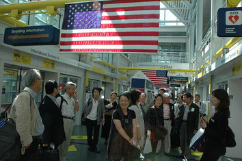 シカゴの空港に到着