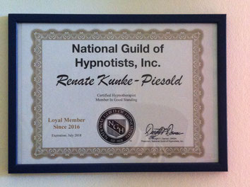zertifiziert bei der National Guild of Hypnotists (NGH), der weltweit größten und ältesten Hypnosegesellschaft Hypnosegesellschaft 