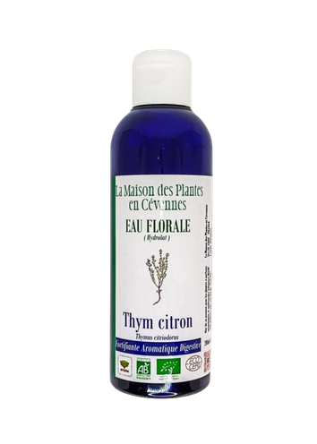 Thym citron bio - Hydrolat de thym citron - La Maison des Plantes en Cévennes - Produits issus de l'agriculture biologique - Eau florale thym citron - plantes à parfum, aromatiques et médicinales