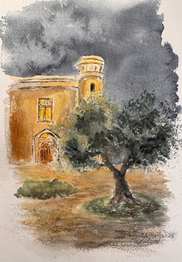 Aquarell, 18 × 26 cm ohne Passpartout