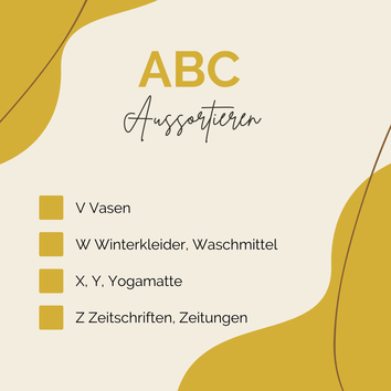Geheimtipps für Ordnung