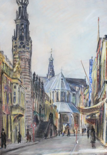 Erwin Bowien (1899-1972): Langestraat in Alkmaar, 1938