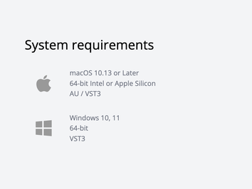 system requirements - please check out at tracktion.com