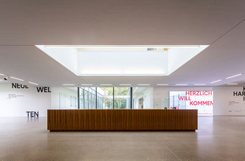 Museum Folkwang, Foyer und Counter, Foto: Sebastian Drüen, © Museum Folkwang.