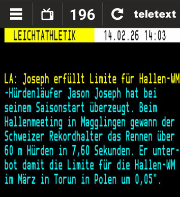 Quelle: Teletext