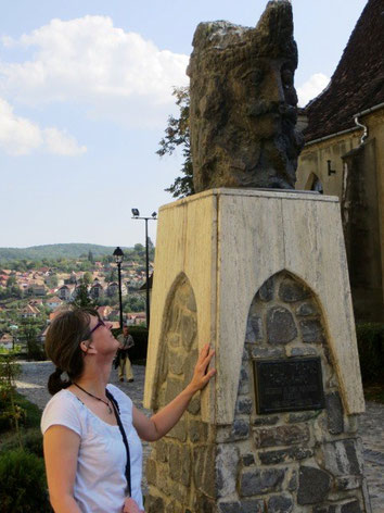 Büste des Fürsten Vlad III. Basarab in Sighisoara/Schäßburg
