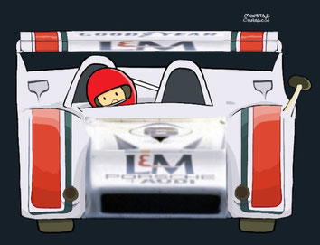 Helmet of Mark Donohue by Muneta & Cerracín