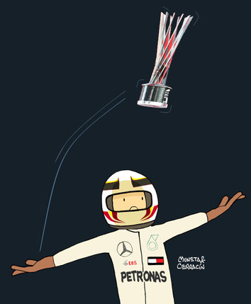 Lewis Hamilton by Muneta & Cerracín