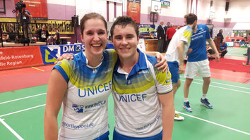 Die Matchwinner des TV Refrath: Max Schwenger und Carla Nelte