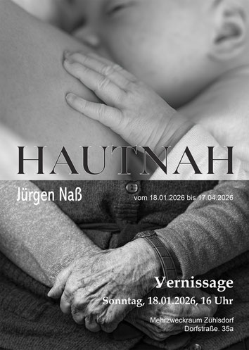 Plakat Ausstellung "Hautnah" von Jürgen Naß - Bester Blick