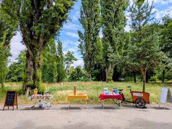 Das mobile Café von KiezMobil am Schäfersee