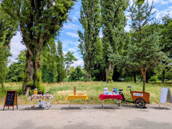 Das mobile Café von KiezMobil am Schäfersee